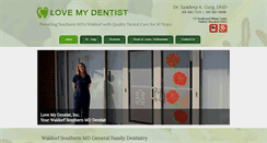 Desktop Screenshot of lovemydentist.com